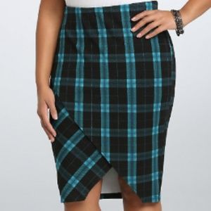 Torrid Plaid Midi Skirt